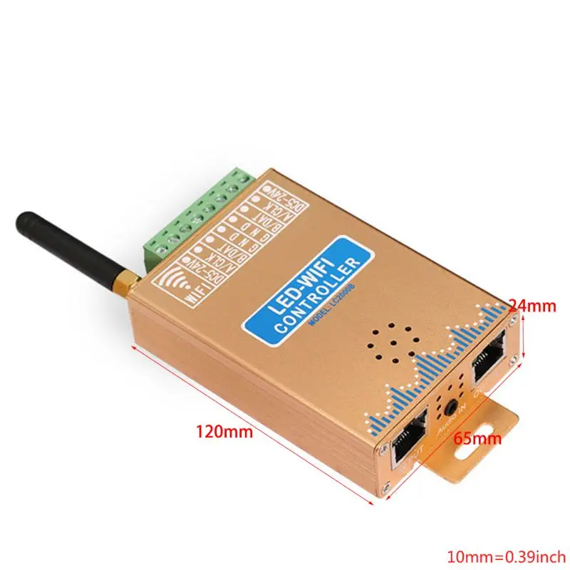 New LED Wifi Music Controller With Mic for Digital Pixels Screen Strip Light Controller 2048 Pixel Andriod APP Control DC12-24V
New LED Wifi Music Controller With Mic for Digital Pixels Screen Strip Light Controller 2048 Pixel Andriod APP Control DC12-24V