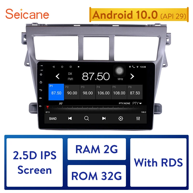 Автомобильный мультимедийный плеер Seicane Android 10,0 GPS для 2007 2008 2009-2012 Toyota VIOS Поддержка TPMS DVR резервная камера USB AUX WIFI
Автомобильный мультимедийный плеер Seicane Android 10,0 GPS для 2007 2008 2009-2012 Toyota VIOS Поддержка TPMS DVR резервная камера USB AUX WIFI