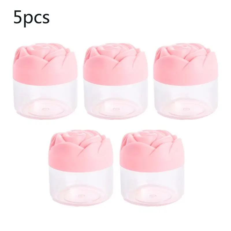 5Pcs 20g Clear Small Cream Jar with Rose Pattern Lid Empty Bottles Cosmetics Lotion Plastic Container Refillable Makeup Pot
5Pcs 20g Clear Small Cream Jar with Rose Pattern Lid Empty Bottles Cosmetics Lotion Plastic Container Refillable Makeup Pot