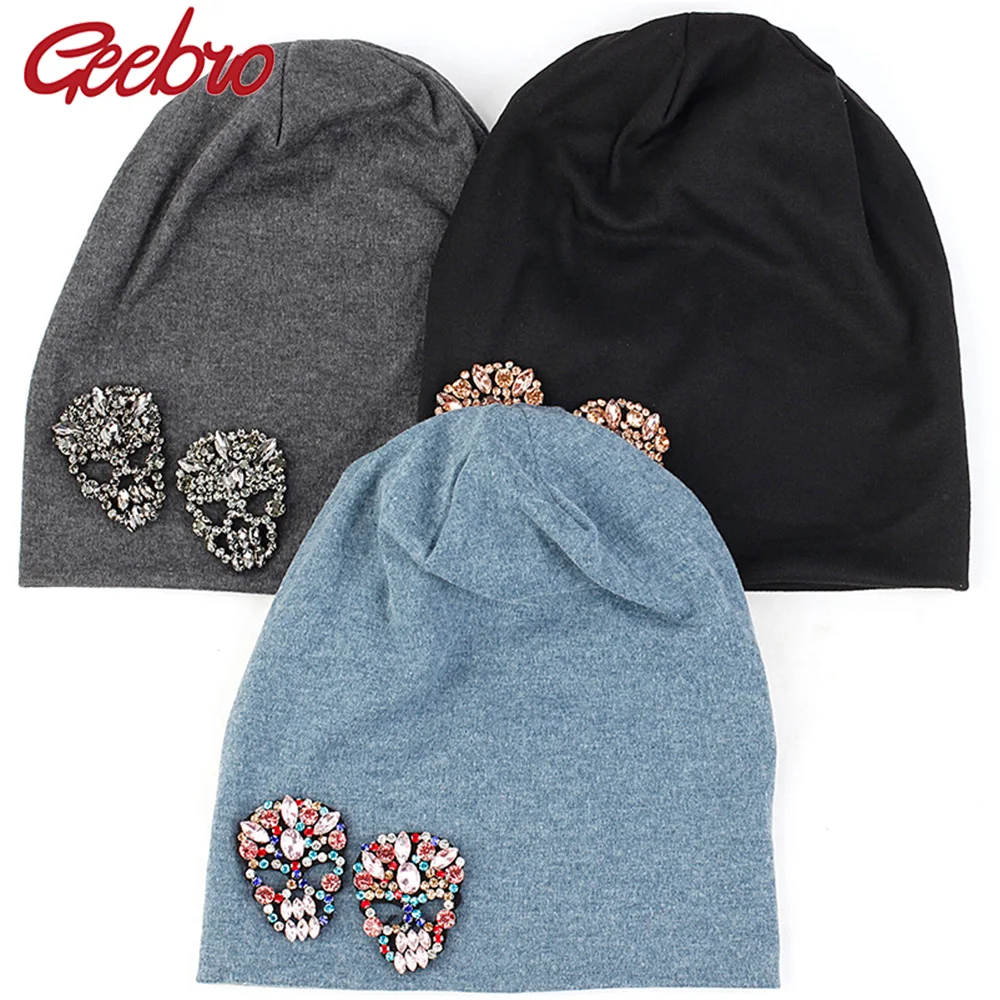 Geebro New Winter Hat Beanie Skull Cap With Ghost Skull Decoration For Adults Unisex Woman Man Fashion Design
Geebro New Winter Hat Beanie Skull Cap With Ghost Skull Decoration For Adults Unisex Woman Man Fashion Design