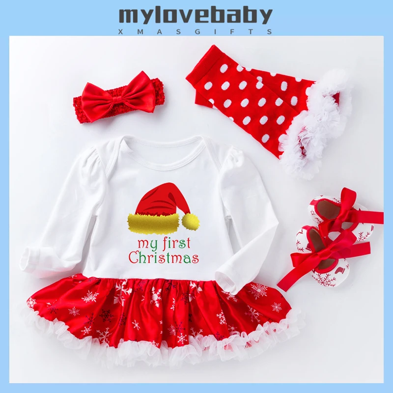Toddler Baby Clothing Sets for Infant Baby Christmas Clothes Set Xmas Hat Romper Girl Dress 4pcs Outfit Kids Costume 2022 Summer
Toddler Baby Clothing Sets for Infant Baby Christmas Clothes Set Xmas Hat Romper Girl Dress 4pcs Outfit Kids Costume 2022 Summer