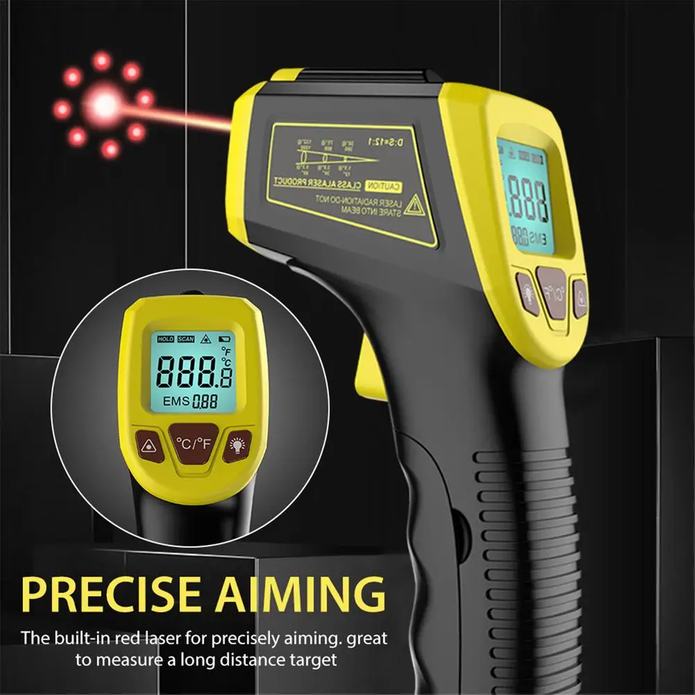 Infrared Thermometer -50~600C Digital Temperature Meter Test Gun Temperature Tester GM320S LCD Laser Pyrometer IR Thermometer
Infrared Thermometer -50~600C Digital Temperature Meter Test Gun Temperature Tester GM320S LCD Laser Pyrometer IR Thermometer