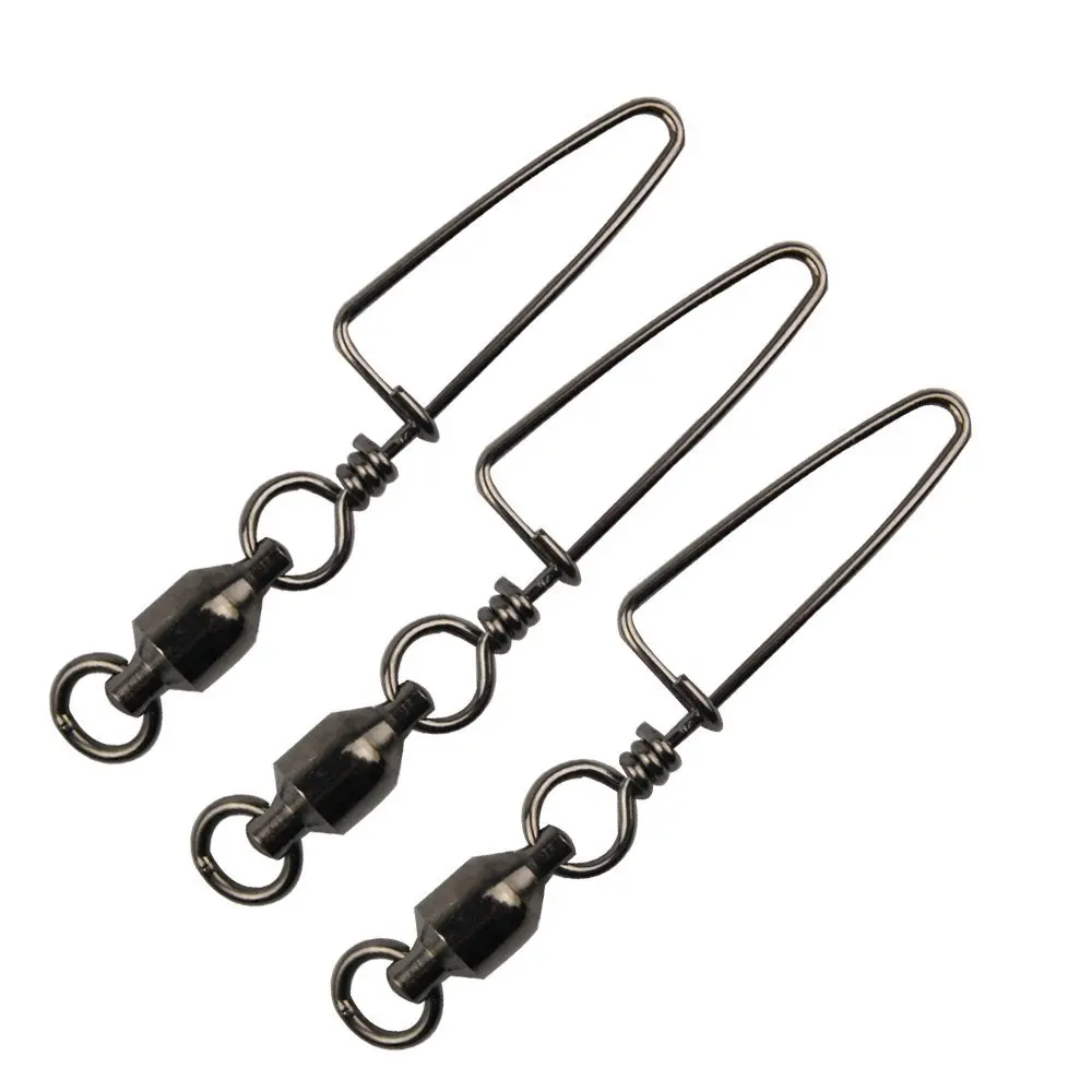 HiUmi 50pcs Strong Ball Bearing Rolling Swivel Fishing Connector Interlock Snap Link Fishing Accessories
HiUmi 50pcs Strong Ball Bearing Rolling Swivel Fishing Connector Interlock Snap Link Fishing Accessories