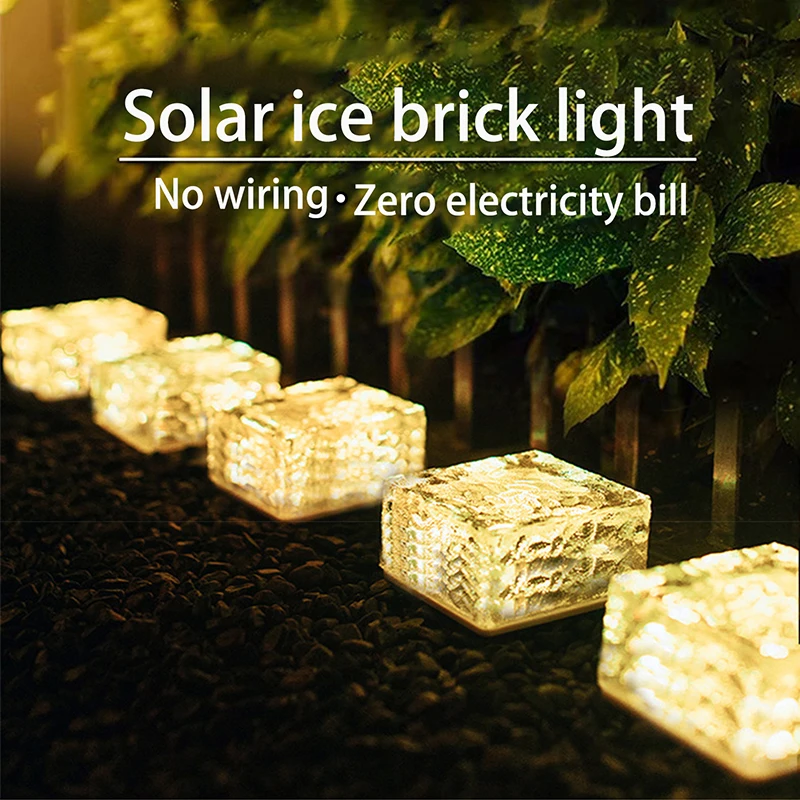 4/6 LED Solar Lights Outdoor Ice Brick Garden Light Waterproof Pathway Patio Yard Ground Garden Lawn Lamp Landscape Lighting 1pc
4/6 LED Solar Lights Outdoor Ice Brick Garden Light Waterproof Pathway Patio Yard Ground Garden Lawn Lamp Landscape Lighting 1pc