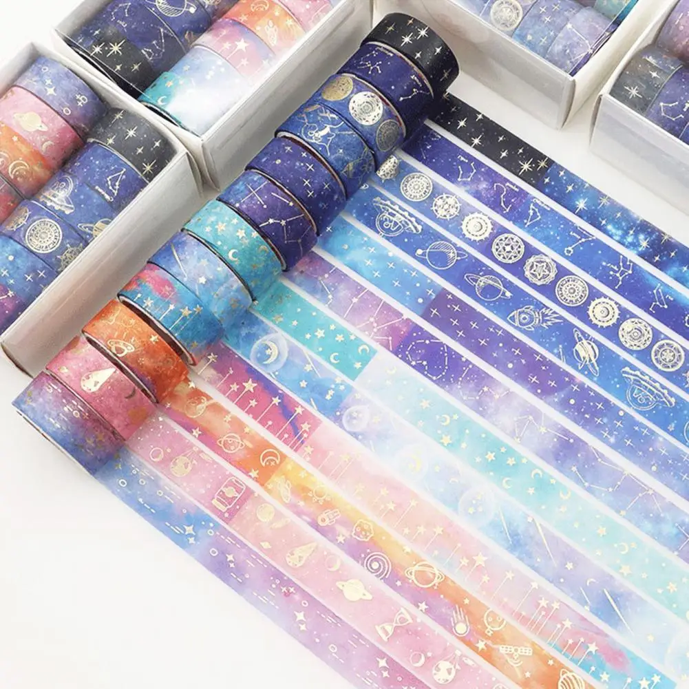 Creative Washi Stickers Tear-resistant No Odor Gifts Packing Decorative Tapes Sticker Rolls Decorative Tapes 12 Rolls/Box
Creative Washi Stickers Tear-resistant No Odor Gifts Packing Decorative Tapes Sticker Rolls Decorative Tapes 12 Rolls/Box
