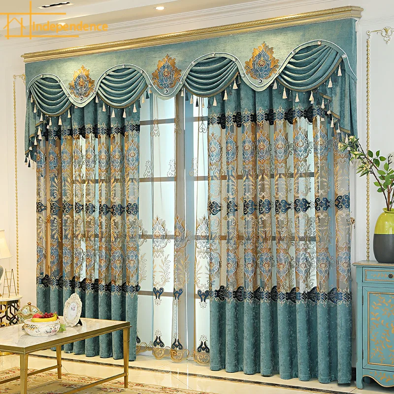 European-style High-end Hollow Embroidered Window Screen Curtains for Living Room Bedroom Custom Finished Valance
European-style High-end Hollow Embroidered Window Screen Curtains for Living Room Bedroom Custom Finished Valance