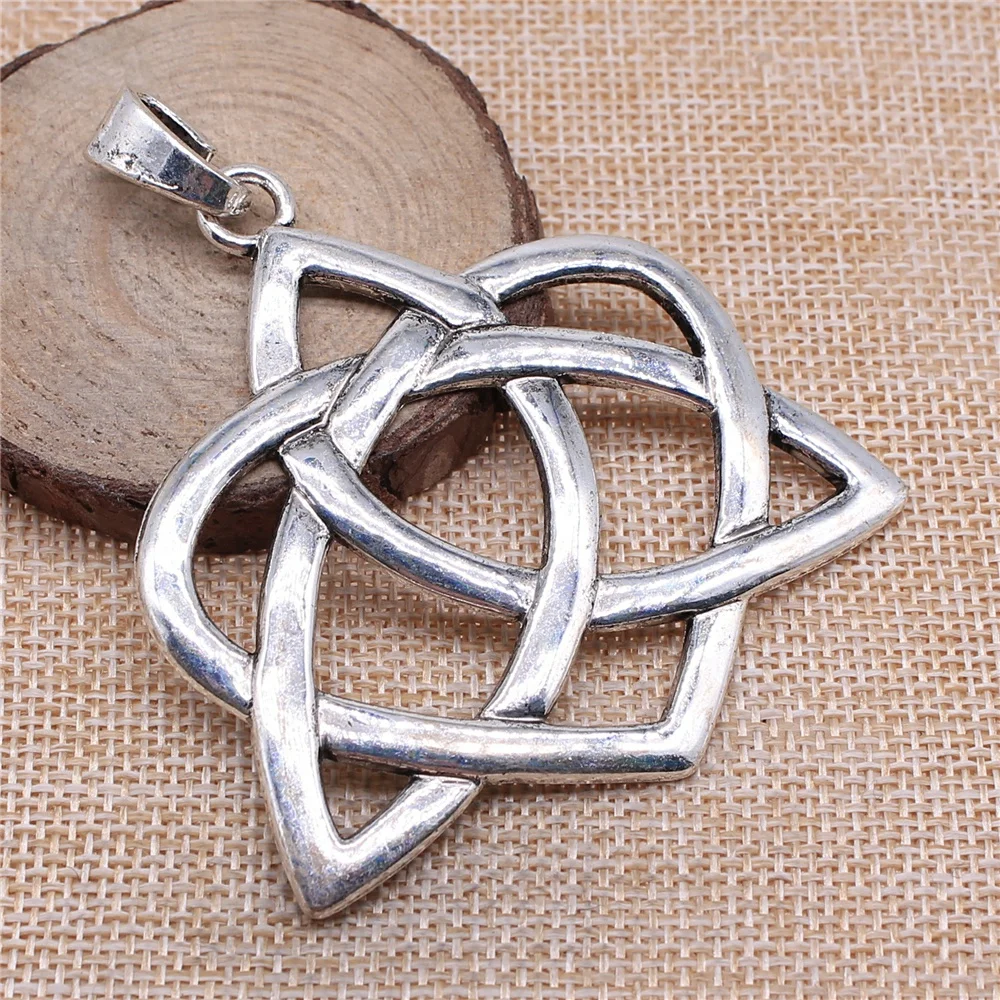 WYSIWYG 1pcs 67x66mm Big Heart Triquetra Symbol Charms Antique Silver Color Pendant Charms Jewelry Findings For Jewelry Making
WYSIWYG 1pcs 67x66mm Big Heart Triquetra Symbol Charms Antique Silver Color Pendant Charms Jewelry Findings For Jewelry Making