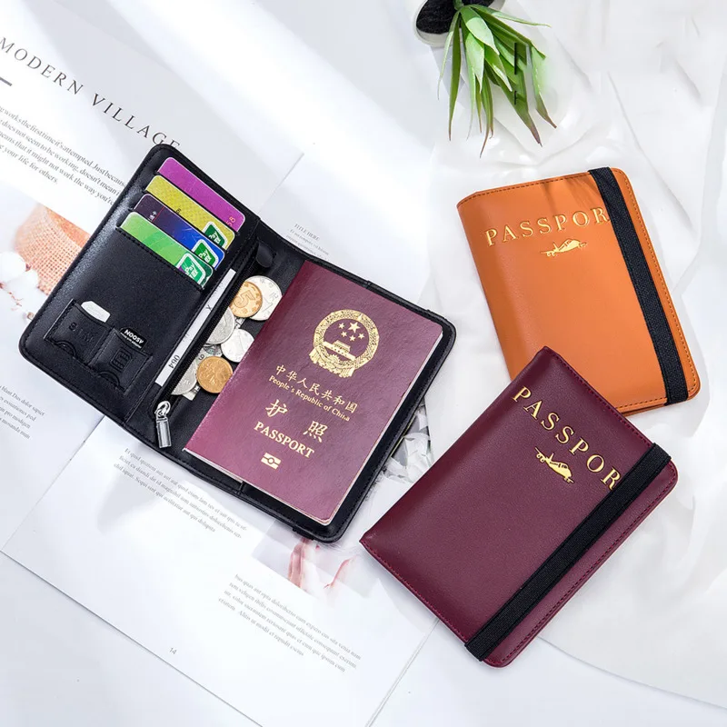Passport Cover Bag RFID Female Leather Multi-functional Travel Security Folder Can Be Used To Put Coins And Bank ID Card
Passport Cover Bag RFID Female Leather Multi-functional Travel Security Folder Can Be Used To Put Coins And Bank ID Card