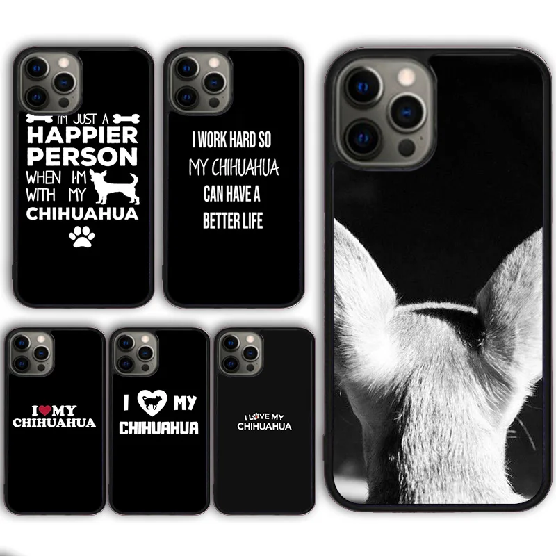 Чехол для телефона с надписью I Love My Chihuahua Dog Pug чехол iPhone 13 11 12 Mini Pro Max X XR XS 6 7 8 Plus SE2020