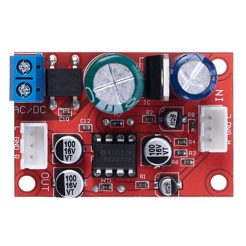 NE5532 Stereo Pre-amp netic head Phono amplifier board Moving Coil Microphone Amps Moudle
NE5532 Stereo Pre-amp netic head Phono amplifier board Moving Coil Microphone Amps Moudle