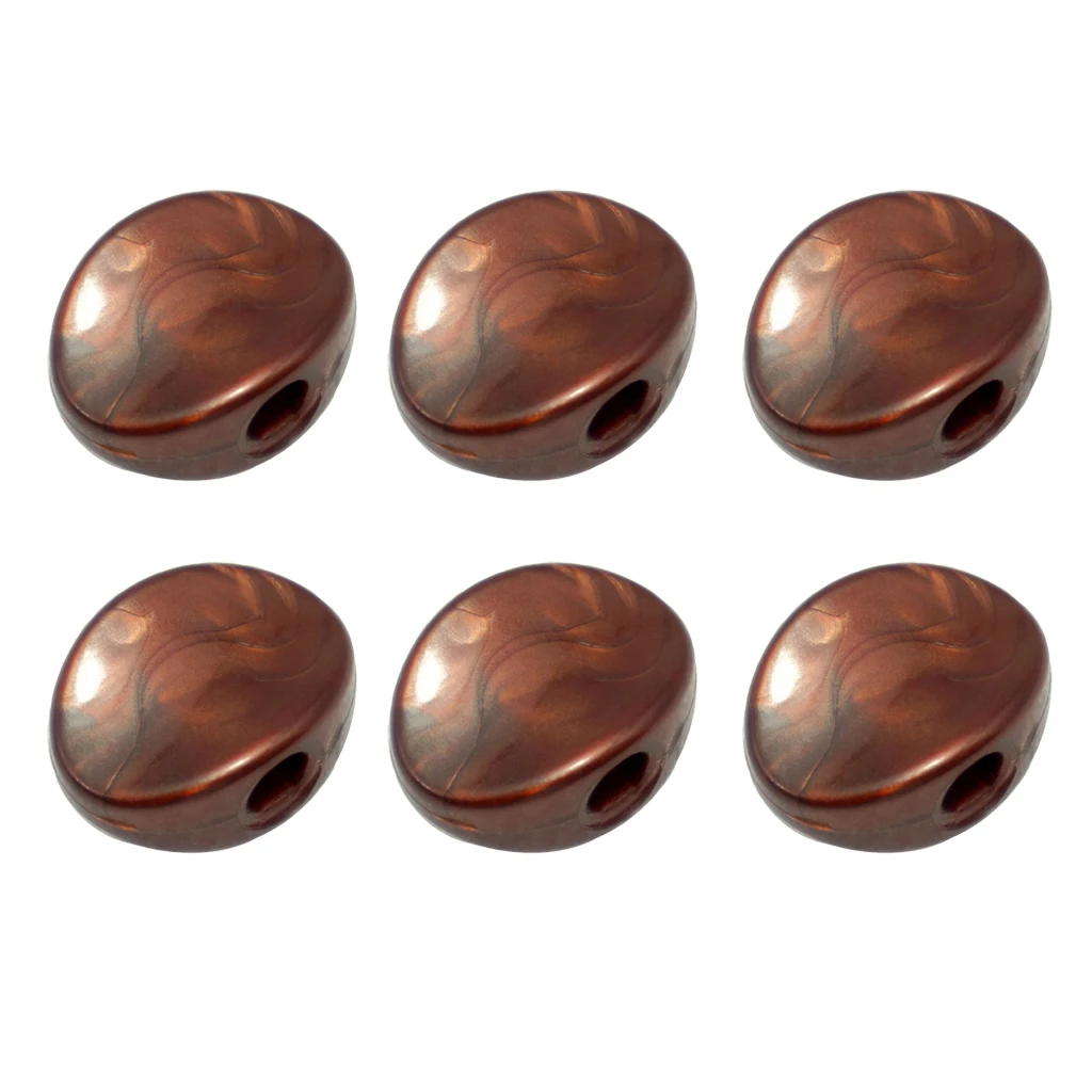 6 Pcs Electric Guitar Tuning Pegs Cap Tuners Machine Head Replacement Buttons Knobs Coffee | Спорт и развлечения