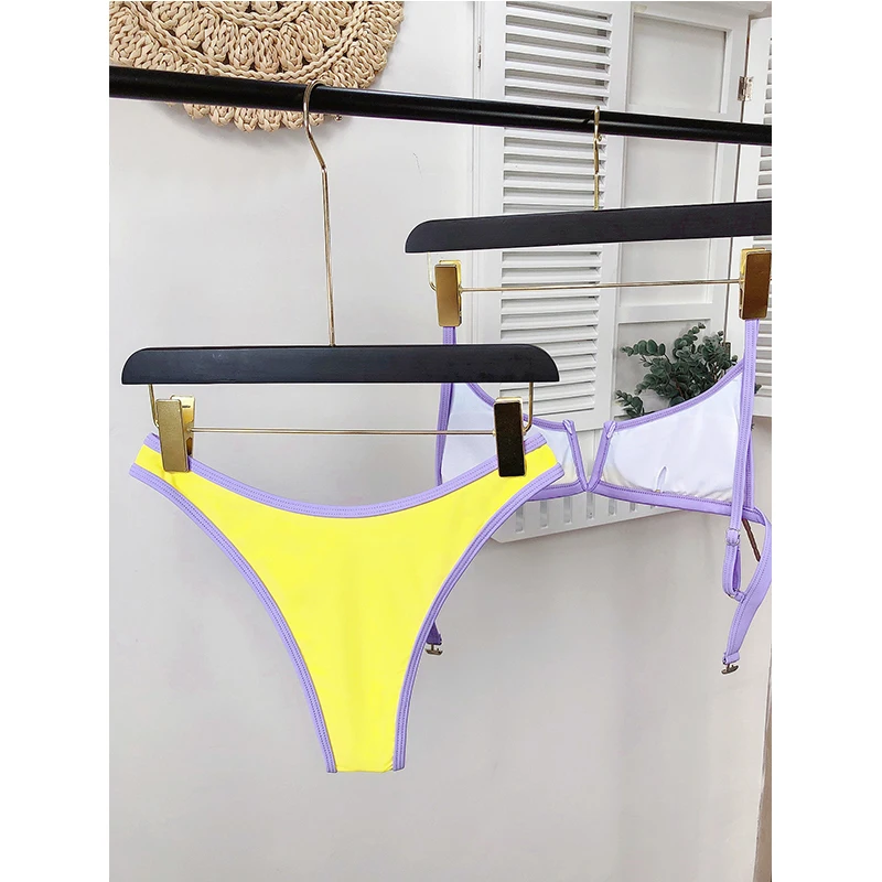 sexy new 2020 bikini Macaron color push up swimsuit bandeau low waist swimwear summer Thong women bathingsuit
sexy new 2020 bikini Macaron color push up swimsuit bandeau low waist swimwear summer Thong women bathingsuit