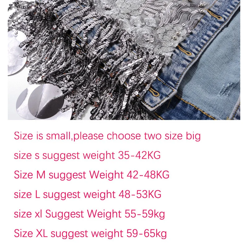 2020 Sequins Beading Tassels Hem Long Sleeve Fashion Top Denim Jacket Spring Women Coat Chaqueta Mujer
2020 Sequins Beading Tassels Hem Long Sleeve Fashion Top Denim Jacket Spring Women Coat Chaqueta Mujer