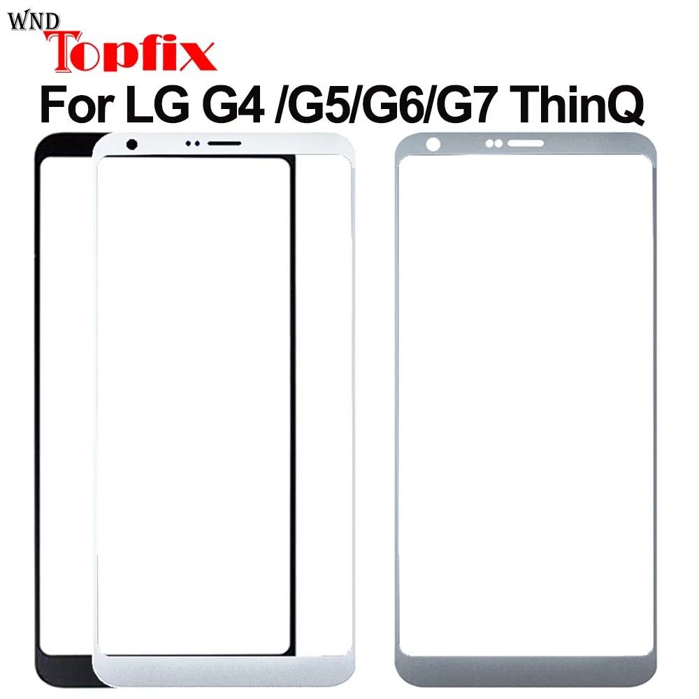 

10pcs Outer Glass For LG G4 G5 G6 G7 Front Glass Outer Glass screen Panel Glass For LG G7 ThinQ Outer Glass