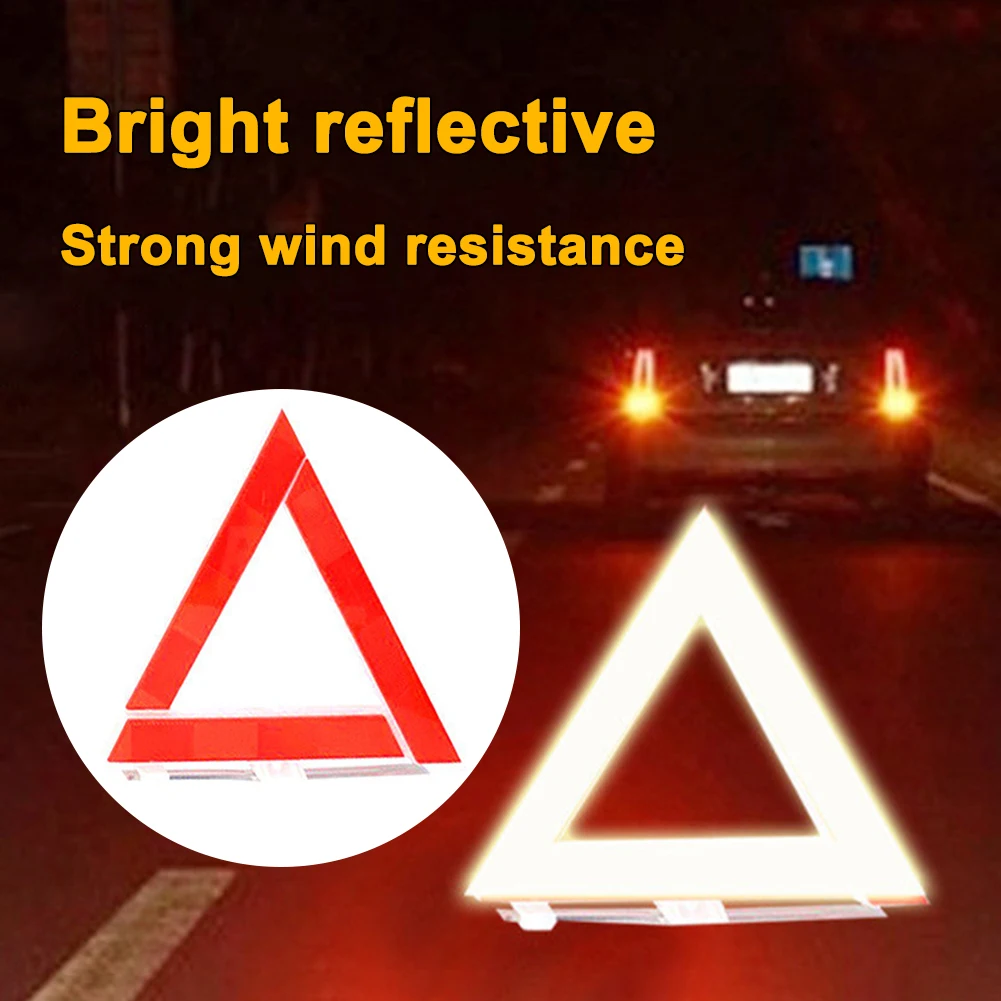 Red Vehicle Emergency Breakdown Warning Sign Triangle Reflective Road Safety Hazard Car Foldable Tripod Stop Sign Reflector
Red Vehicle Emergency Breakdown Warning Sign Triangle Reflective Road Safety Hazard Car Foldable Tripod Stop Sign Reflector