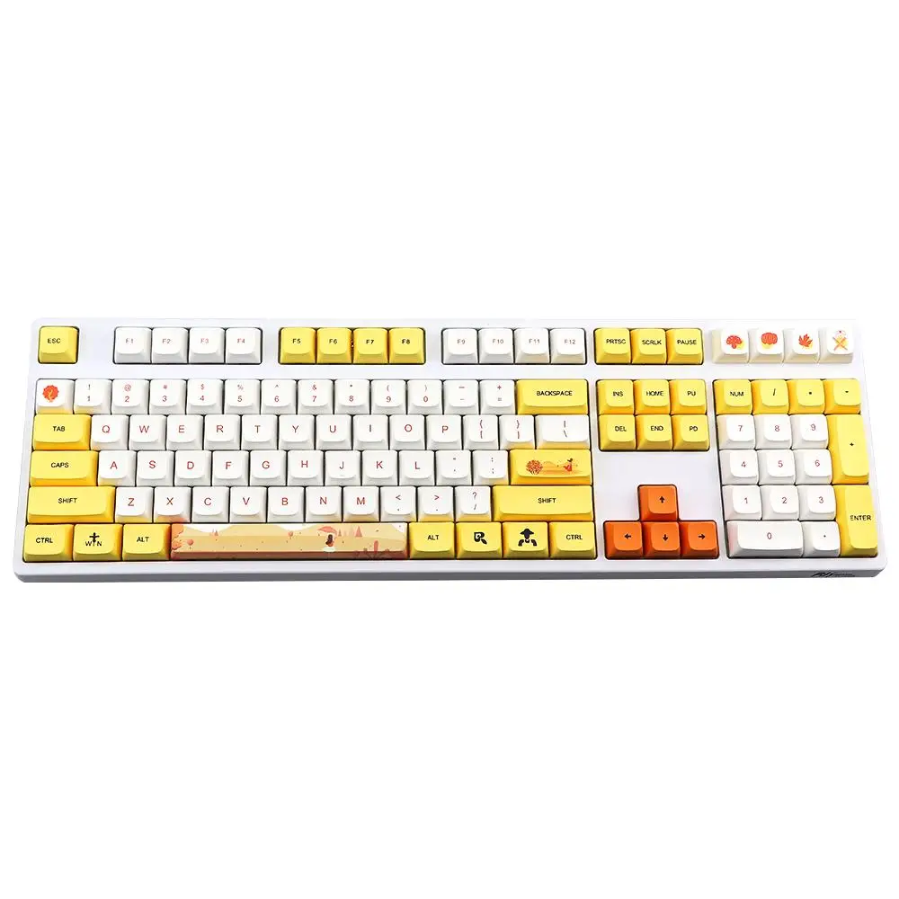 Autumn Theme 1 Set Of Keyboard Keycaps 129-key Pbt Printing Sublimation Mechanical Keyboard Keycap PC Computer Accessories
Autumn Theme 1 Set Of Keyboard Keycaps 129-key Pbt Printing Sublimation Mechanical Keyboard Keycap PC Computer Accessories