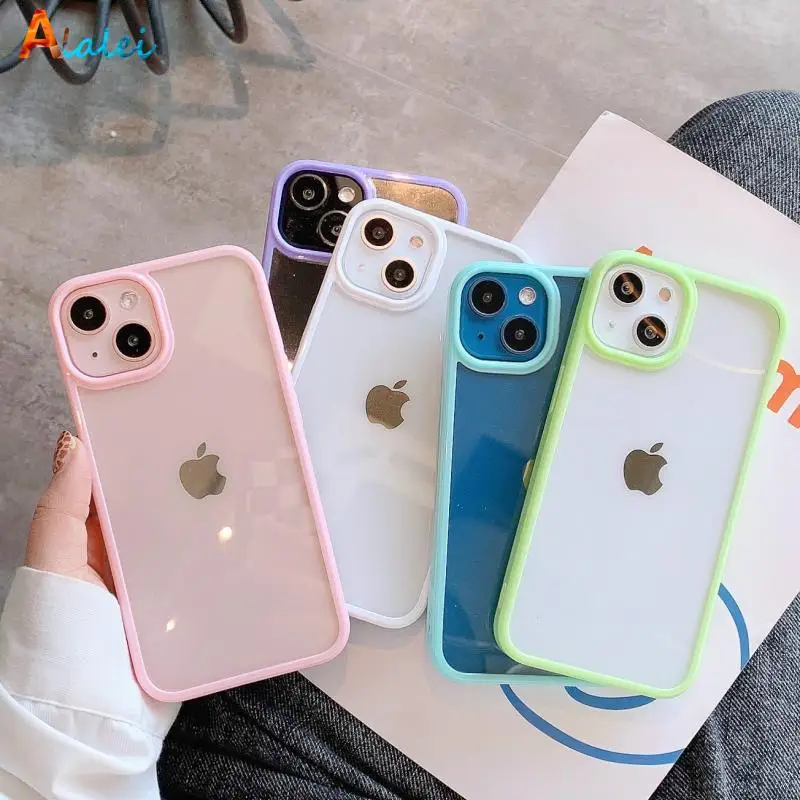 Candy Color Border Phone Case For iPhone 11 12 13 Pro Max Mini X XS Max 7 8 Plus SE 2020 Transparent Acryl Lens Protection Cover
Candy Color Border Phone Case For iPhone 11 12 13 Pro Max Mini X XS Max 7 8 Plus SE 2020 Transparent Acryl Lens Protection Cover