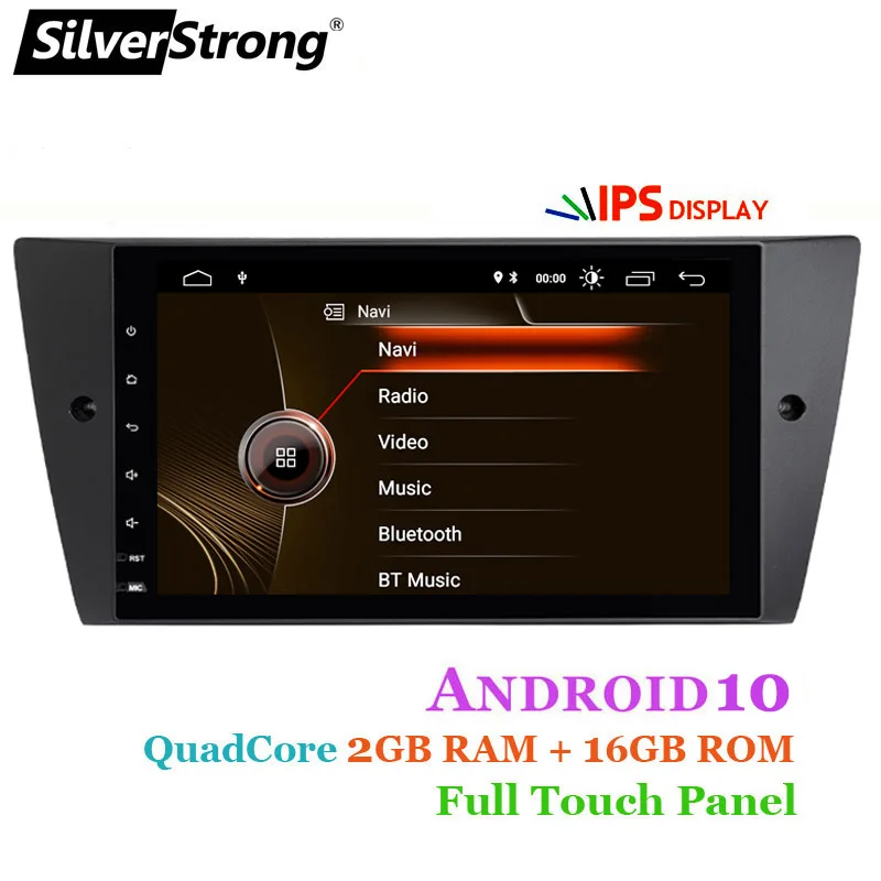 SilverStrong IPS 9 ''DSP Android10 2Din CarPlay DVD GPS для BMW E90 E91 E92 E93 318 325 320 Автомобильный gps DAB M3 3