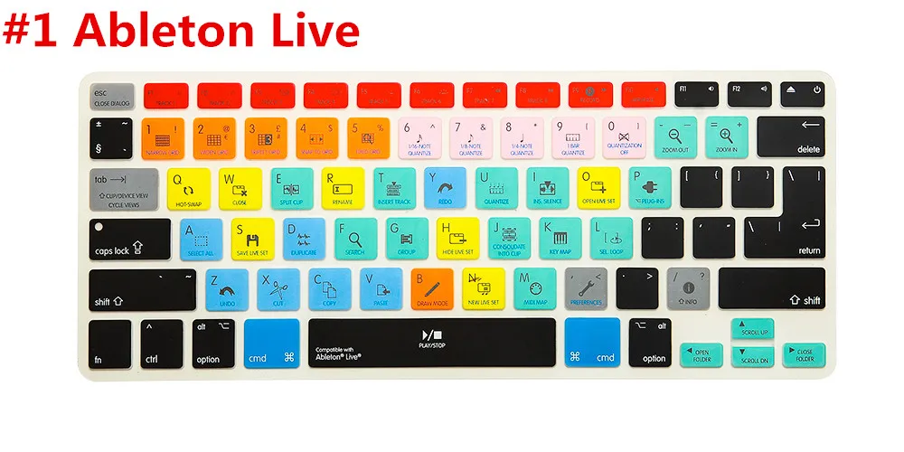 

Slim Ableton Live Logic Pro X Avid Pro Tools, Обложка клавиатуры для Macbook Pro Air Retina 13 15 17 до 2016 года
