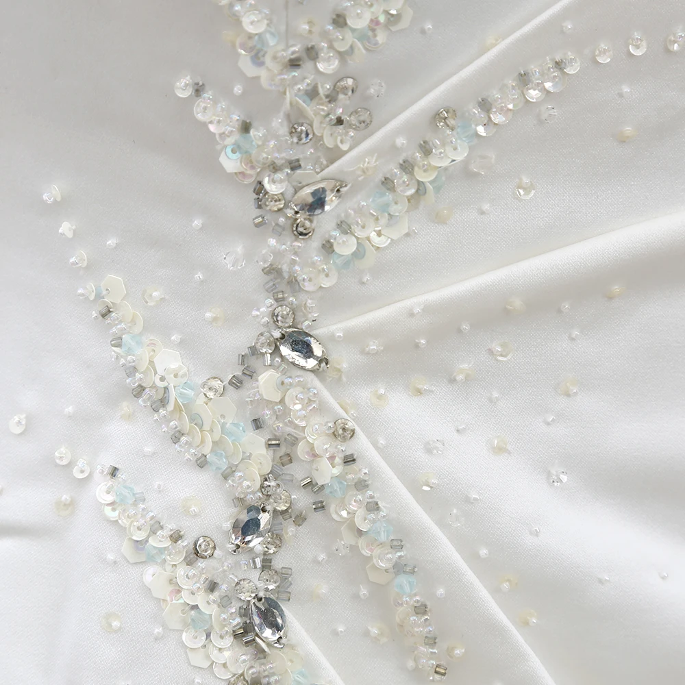 White M Sexy Women SATIN Beading A-Line Long Crystal Sweetheart Dresses 20210222-054
White M Sexy Women SATIN Beading A-Line Long Crystal Sweetheart Dresses 20210222-054