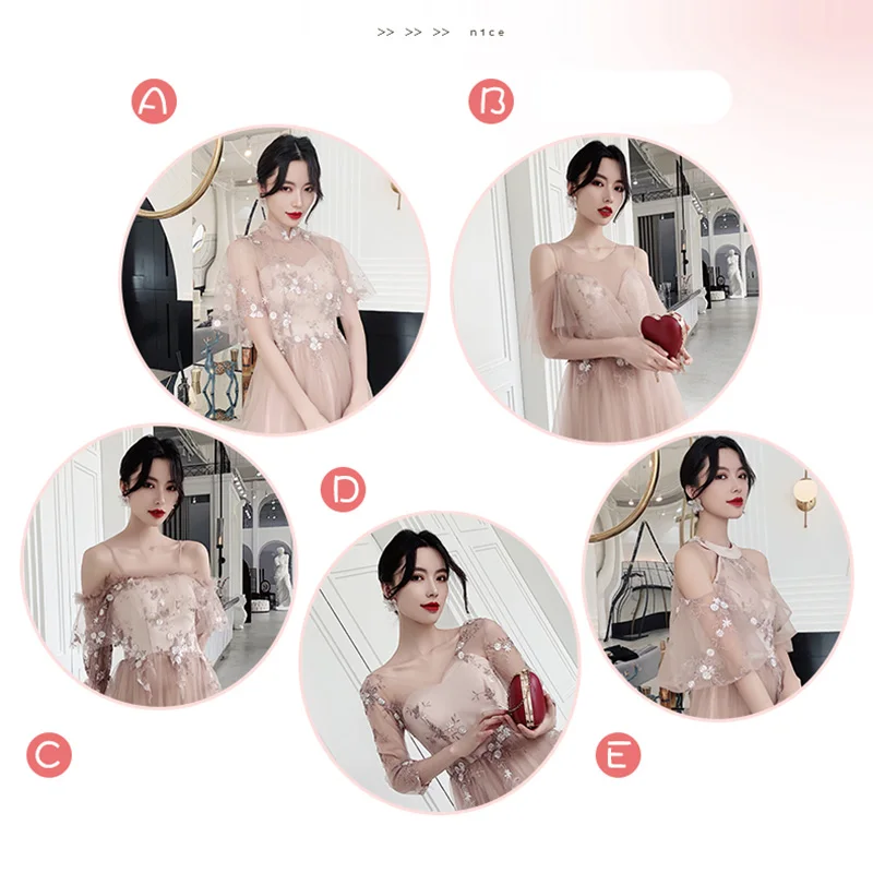 Khaki Bridesmaid Dresses Appliques Lace Top Formal Wedding Party Vestidos Boat Neck Sling Women Dress A-Line Elegant Gowns R066
Khaki Bridesmaid Dresses Appliques Lace Top Formal Wedding Party Vestidos Boat Neck Sling Women Dress A-Line Elegant Gowns R066