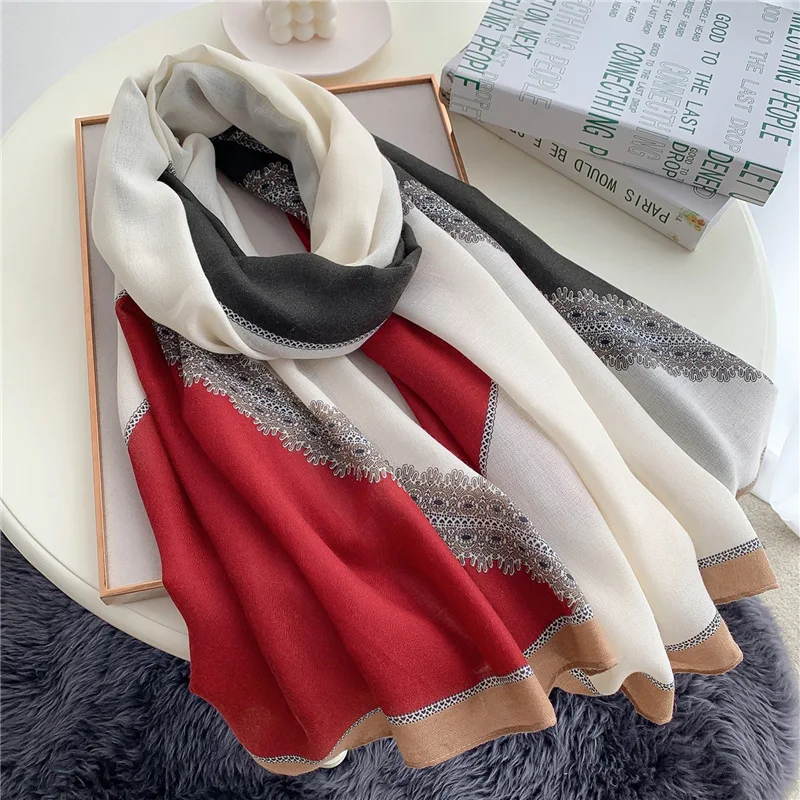 2021 Spring Women Cotton Scarf Lace Pattern Female Shawls and Wraps Pashmina Decoration Scarf Summer Sunscreen Beach Hijabs Tube
2021 Spring Women Cotton Scarf Lace Pattern Female Shawls and Wraps Pashmina Decoration Scarf Summer Sunscreen Beach Hijabs Tube