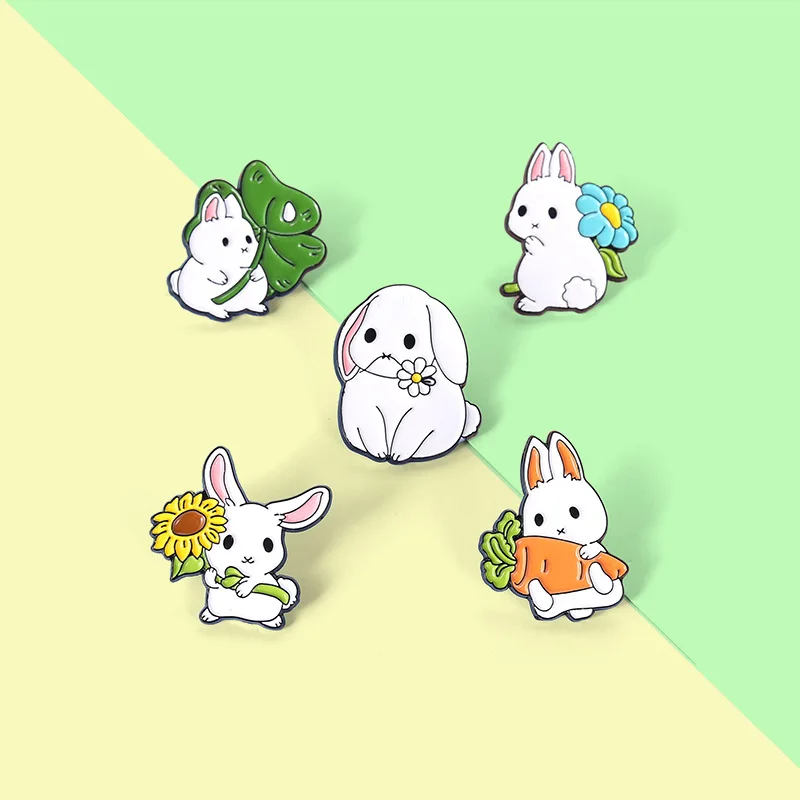 Big-eared Rabbit Enamel Pins Custom Cute Docile Animals Brooch Lapel Badge Bag Hat Cartoon Jewelry Gift for Friends 
Big-eared Rabbit Enamel Pins Custom Cute Docile Animals Brooch Lapel Badge Bag Hat Cartoon Jewelry Gift for Friends