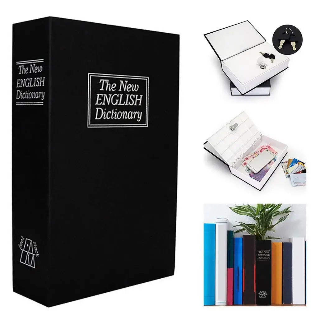 

2021 Dropshipping MIni Home Security Dictionary Key Book Safe/Lock Box/Storage/Piggy Bank Creative Money Box Home Accessories