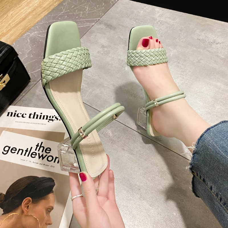 Summer New High Heels Women's Shoes Open Toe Sexy Word Buckle Female Sandals Ankle Strap Roman Shoes 34-40
Summer New High Heels Women's Shoes Open Toe Sexy Word Buckle Female Sandals Ankle Strap Roman Shoes 34-40