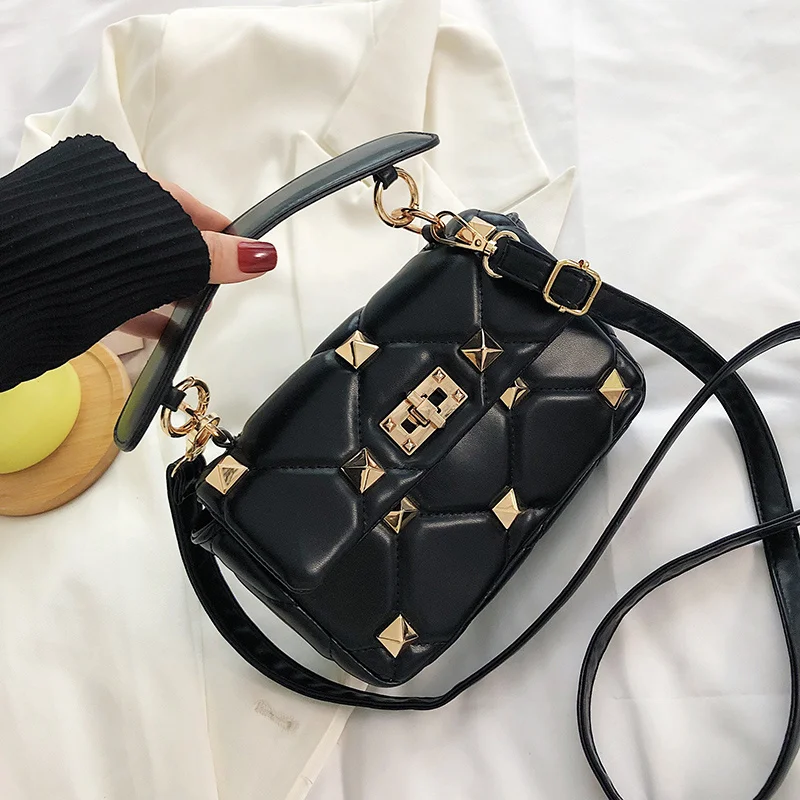 Small Rivet Design PU Leather Crossbody Bag For Women 2021 Shoulder Handbags And Purses Female Travel Designer Totes
Small Rivet Design PU Leather Crossbody Bag For Women 2021 Shoulder Handbags And Purses Female Travel Designer Totes
