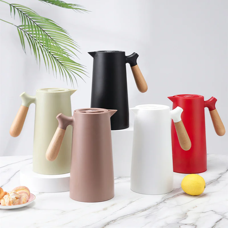 Thermal Flask European Solid Wood Handle Black Green 1L Insulation Kettle Glass Liner Household Kitchen Supplies Thermos Bottle
Thermal Flask European Solid Wood Handle Black Green 1L Insulation Kettle Glass Liner Household Kitchen Supplies Thermos Bottle