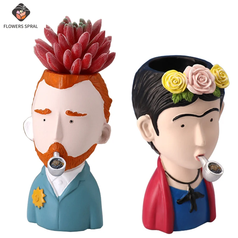 The New European Cartoon Van Gogh Flower Pot Home Living Room Desktop Decoration Flower Pot resin Crafts Ornaments Holiday Gifts
The New European Cartoon Van Gogh Flower Pot Home Living Room Desktop Decoration Flower Pot resin Crafts Ornaments Holiday Gifts
