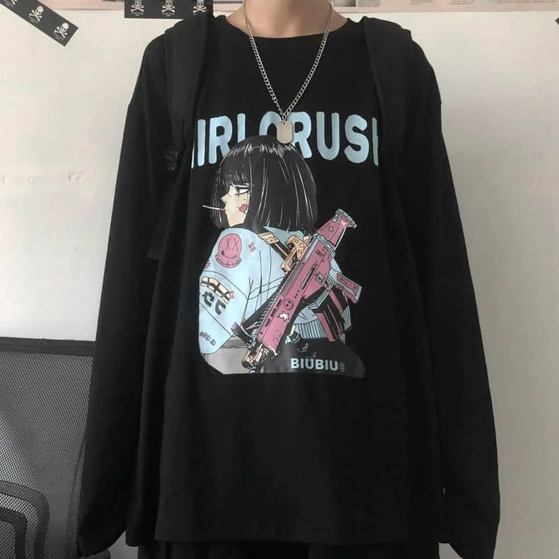 T-shirt men's and women's autumn wear 2021 new Korean version Harajuku style cartoon printed long sleeve loose bottomed top
T-shirt men's and women's autumn wear 2021 new Korean version Harajuku style cartoon printed long sleeve loose bottomed top