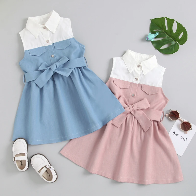 Pudcoco 2-7T Dress Summer Baby Girls with Belt Lapel Collar A-Line Student Uniform Casual Button Sundress
Pudcoco 2-7T Dress Summer Baby Girls with Belt Lapel Collar A-Line Student Uniform Casual Button Sundress
