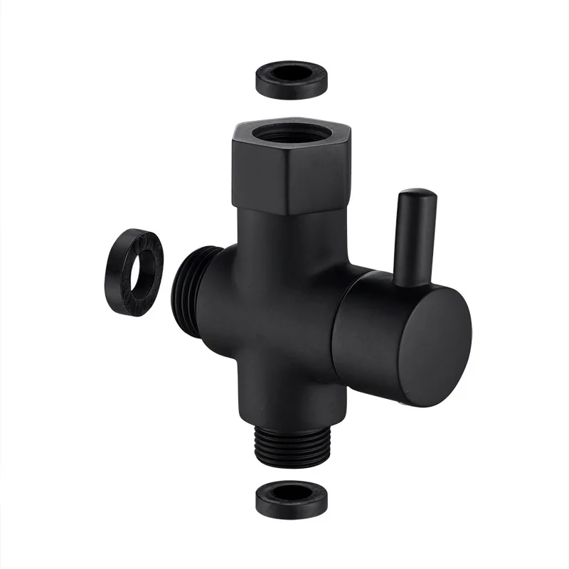3/8 toilet water spliter shower tap sprinkler water valve black one-in-two-out conversion valve
3/8 toilet water spliter shower tap sprinkler water valve black one-in-two-out conversion valve