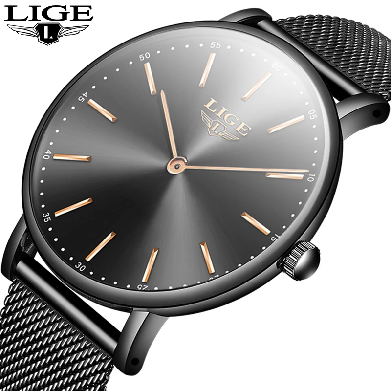 2020 New Simple Men Watch LIGE Brand Top Fashion Ultra-Thin Dial All Steel Mesh Belt Quartz Watches Mens Waterproof Sport Clock 
2020 New Simple Men Watch LIGE Brand Top Fashion Ultra-Thin Dial All Steel Mesh Belt Quartz Watches Mens Waterproof Sport Clock