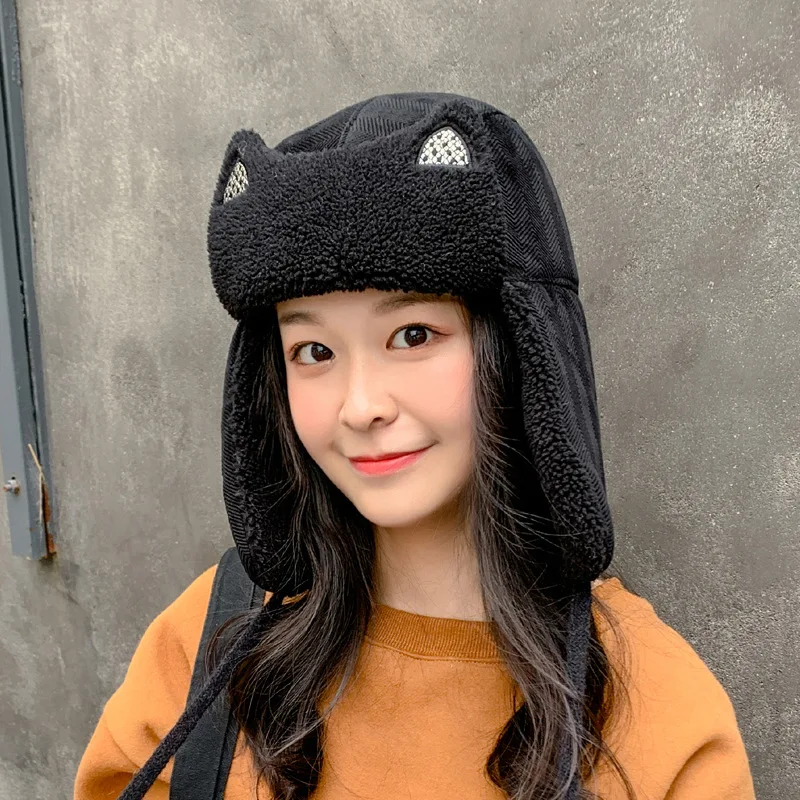 Women's Hats Lamb Cap Autumn and Winter Warm Earmuffs Wool Retro Ski Windproof Cycling on Both Sides Popular Dicer
Women's Hats Lamb Cap Autumn and Winter Warm Earmuffs Wool Retro Ski Windproof Cycling on Both Sides Popular Dicer