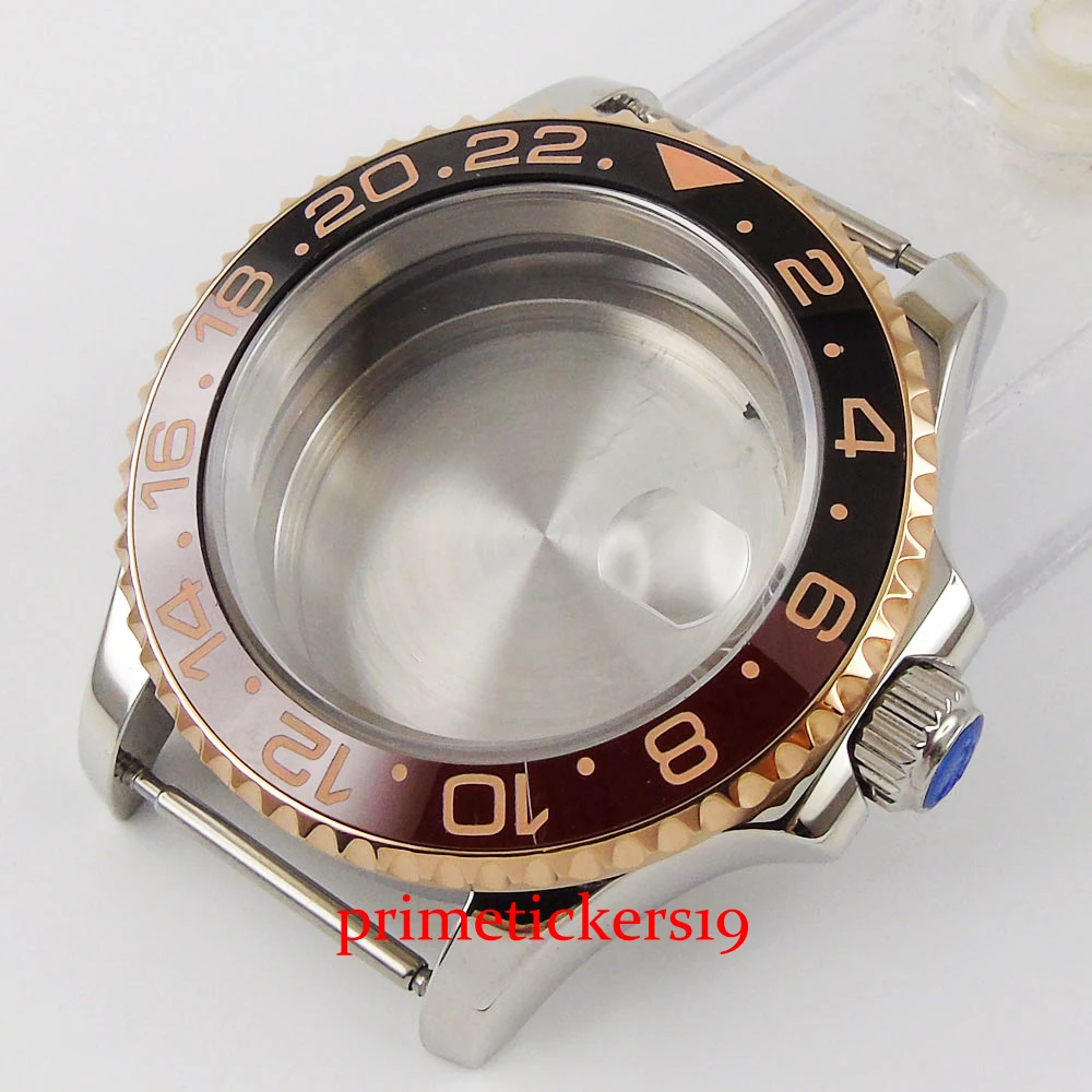 parnis watch case sapphire glass gold plated rotating bezel solid caseback fit ETA 2836 Miyota movement
parnis watch case sapphire glass gold plated rotating bezel solid caseback fit ETA 2836 Miyota movement