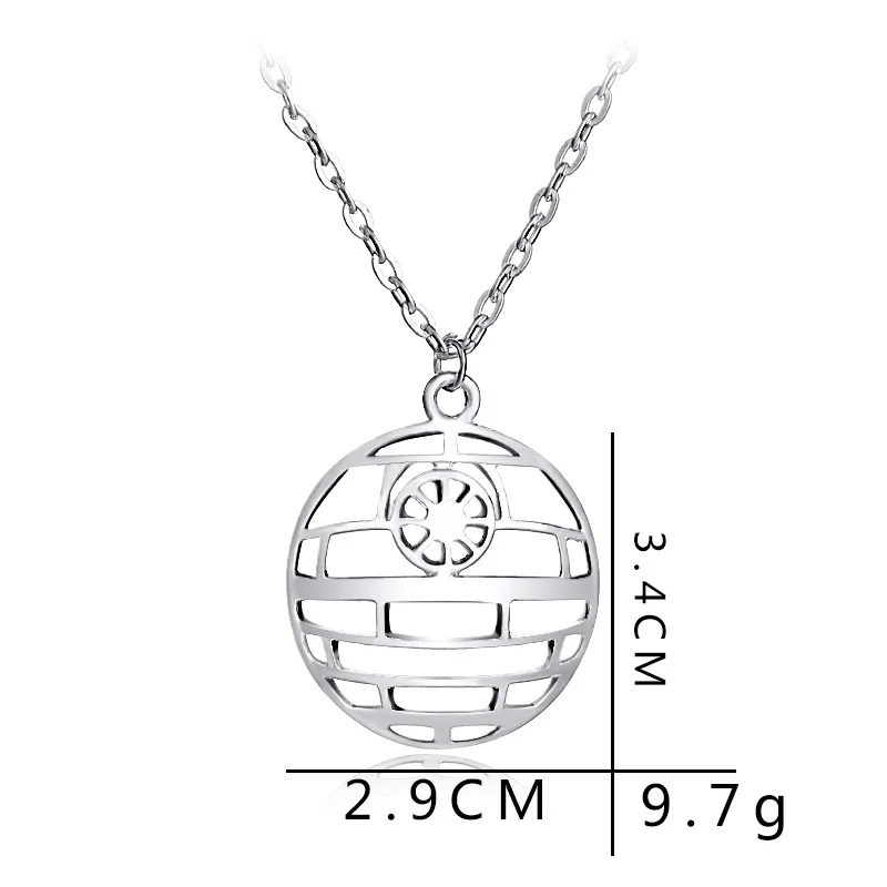 Star Wars Necklace Planet Surface Hollow Stainelss Steel Pendant Necklace Bead Chain Men Women Jewelry Colar
Star Wars Necklace Planet Surface Hollow Stainelss Steel Pendant Necklace Bead Chain Men Women Jewelry Colar