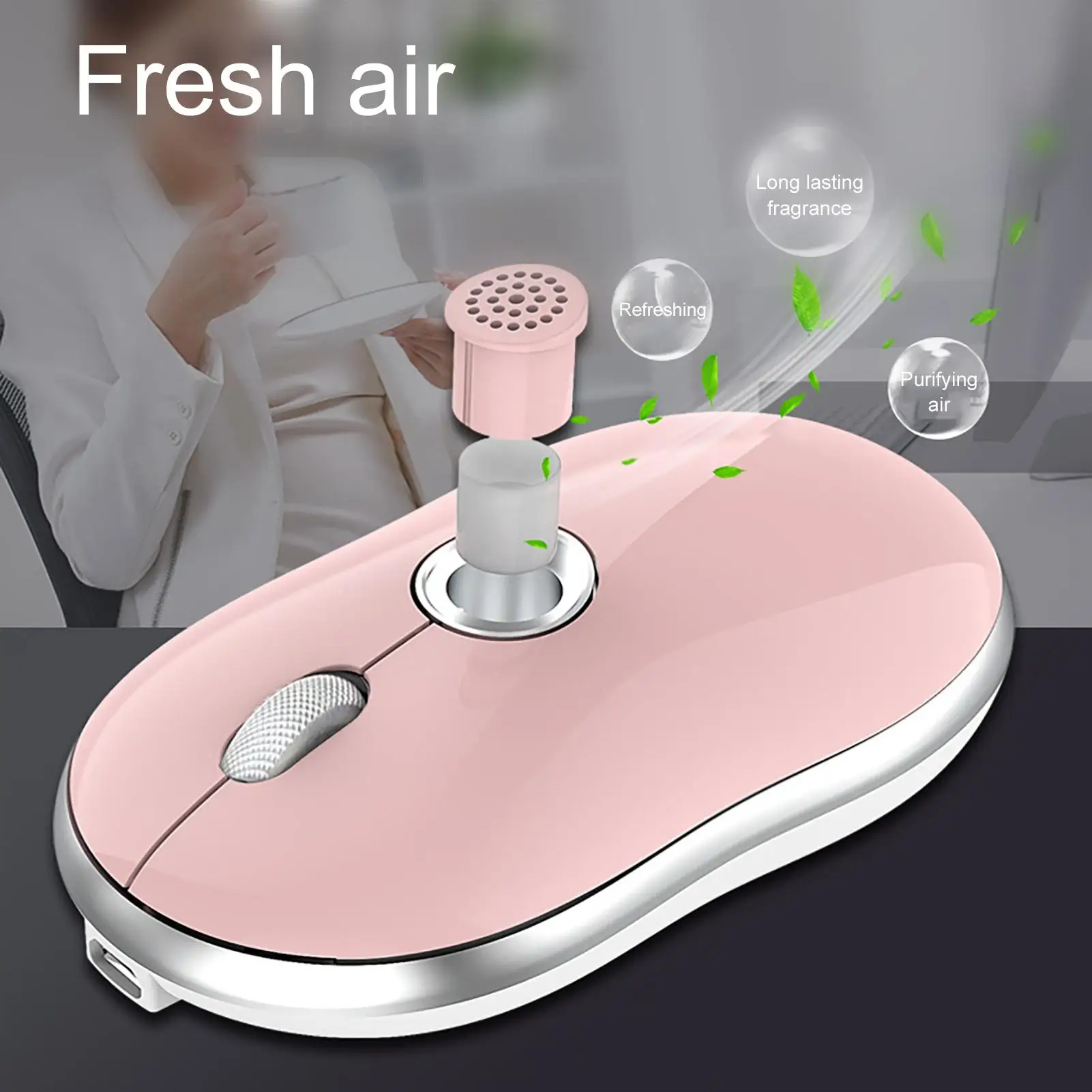 T31 Aromatherapy Bluetooth Mouse for Women Girls Wireless Laptop Desktop Computer Office Rechargeable Mouse
T31 Aromatherapy Bluetooth Mouse for Women Girls Wireless Laptop Desktop Computer Office Rechargeable Mouse