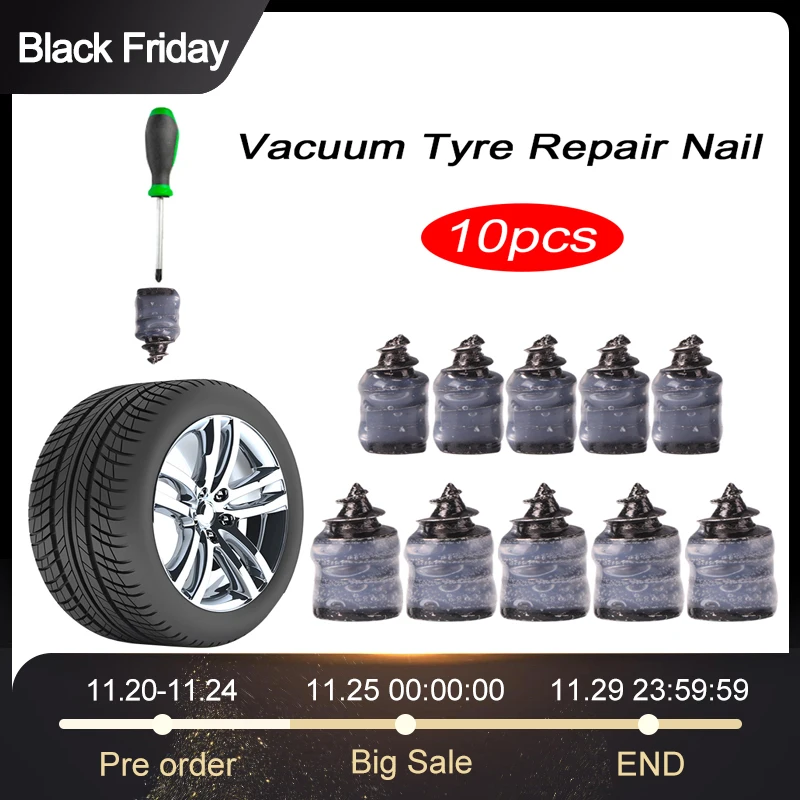 10pcs Universal Tubeless Tyre Repair Rubber Nail Motorcycle Bicycle Vacuum Tyre Repair Nail For Puncture Self-tire Repair Nail
10pcs Universal Tubeless Tyre Repair Rubber Nail Motorcycle Bicycle Vacuum Tyre Repair Nail For Puncture Self-tire Repair Nail