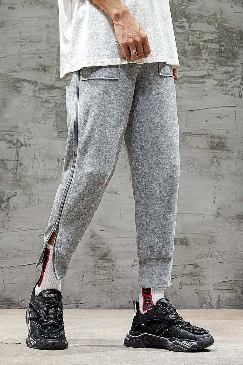 2020 Spring And Summer New Youth Popular Solid Color Personality Knitted Zipper Foot Pants Fashion Wild Casual Pants Black /grey
2020 Spring And Summer New Youth Popular Solid Color Personality Knitted Zipper Foot Pants Fashion Wild Casual Pants Black /grey