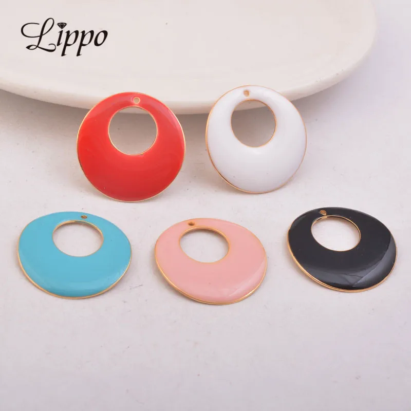 30pcs 22mm Gold Metal Copper Circle Charms High Quatily Enamel Round Earrings Pendant Jewelry Accessories Nickel and Lead Free
30pcs 22mm Gold Metal Copper Circle Charms High Quatily Enamel Round Earrings Pendant Jewelry Accessories Nickel and Lead Free