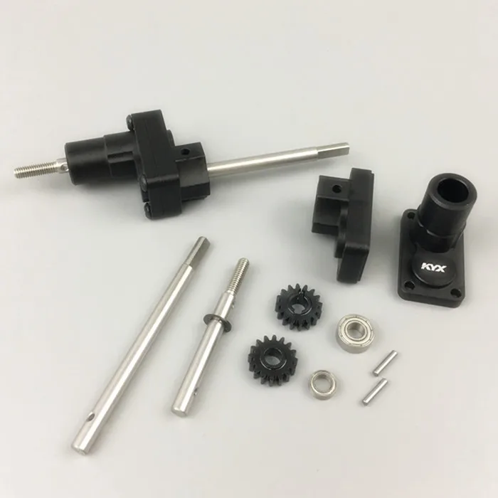 KYX Racing Aluminium Rear Portal Axle Widening and Heightening Modification Kit for RC Crawler Car SCX10
KYX Racing Aluminium Rear Portal Axle Widening and Heightening Modification Kit for RC Crawler Car SCX10