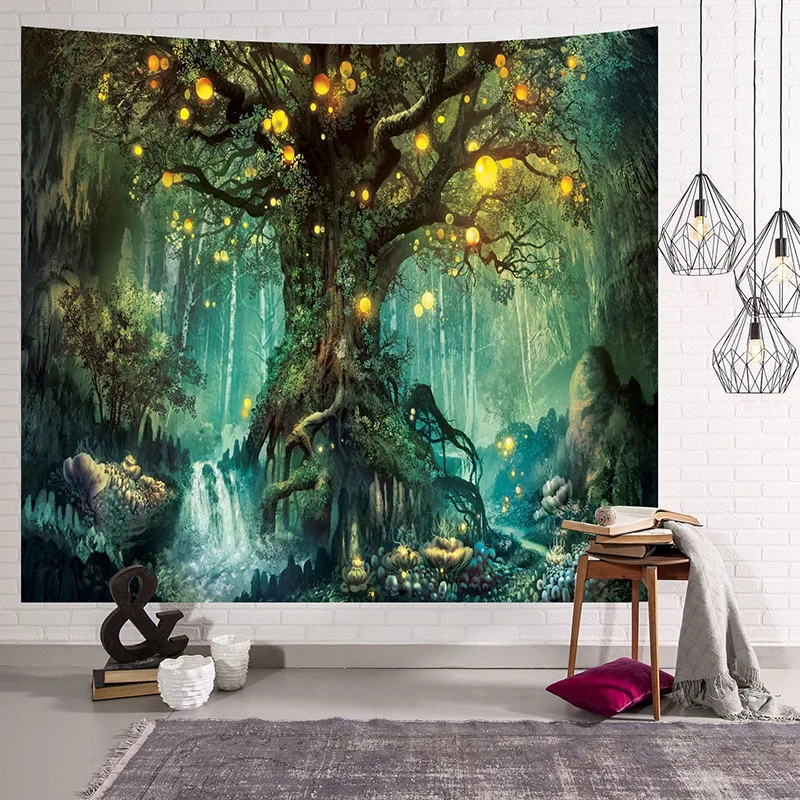 Psychedelic Wishing Tree Starry Night Forest Tapestry 3D Print Wall Hanging Home Living Room Bedroom Tapestry I88
Psychedelic Wishing Tree Starry Night Forest Tapestry 3D Print Wall Hanging Home Living Room Bedroom Tapestry I88