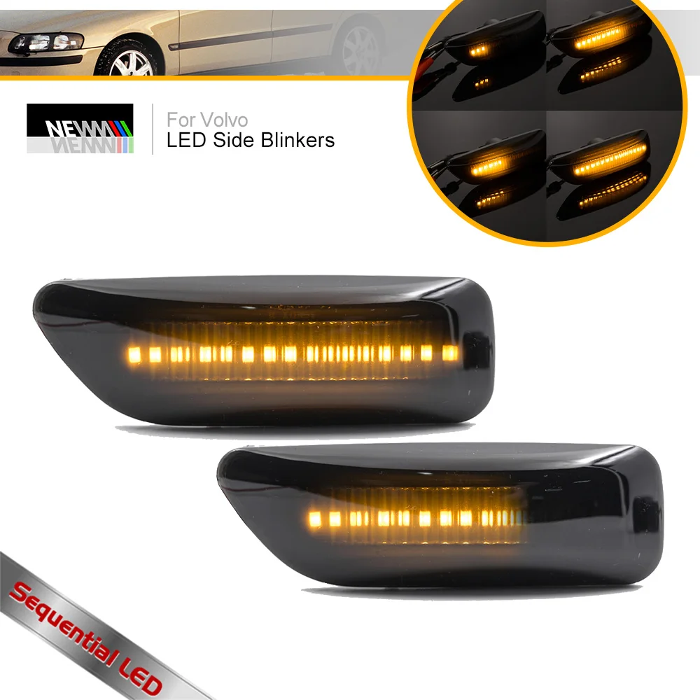 For Volvo S60 MK1 S80 MK1 V70 MK2 XC70 XC90 Canbus Smoked Lens LED Dynamic Fender Side Repeater Light Turn Signal Blinkers
For Volvo S60 MK1 S80 MK1 V70 MK2 XC70 XC90 Canbus Smoked Lens LED Dynamic Fender Side Repeater Light Turn Signal Blinkers