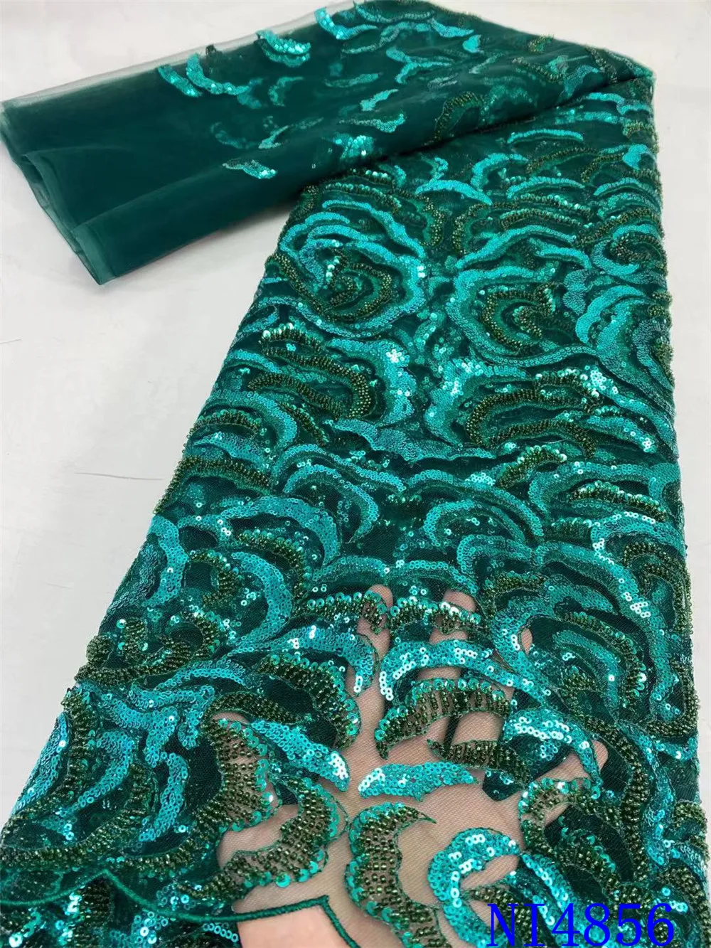 NI.AI High Quality African Sequins Lace Fabric French Net Embroidery Special Bead Lace Fabric For Nigerian Wedding Party NI4856
NI.AI High Quality African Sequins Lace Fabric French Net Embroidery Special Bead Lace Fabric For Nigerian Wedding Party NI4856