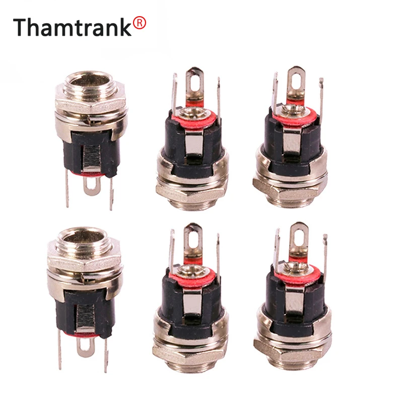 10pcs/lot DC Panel Mount DC Female Jack Socket Power Supply Wire Connector 5.5mmX2.1mm Metal DC Chassi Adapter Wholesale 
10pcs/lot DC Panel Mount DC Female Jack Socket Power Supply Wire Connector 5.5mmX2.1mm Metal DC Chassi Adapter Wholesale