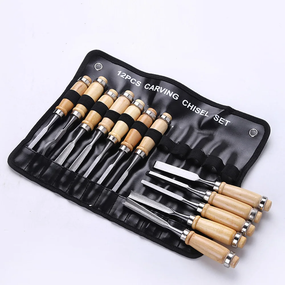 Professional 12Pcs/set Manual Wood Carving Hand Chisel Tool Set Carpenters Woodworking Carving Chisel DIY Hand Tools
Professional 12Pcs/set Manual Wood Carving Hand Chisel Tool Set Carpenters Woodworking Carving Chisel DIY Hand Tools
