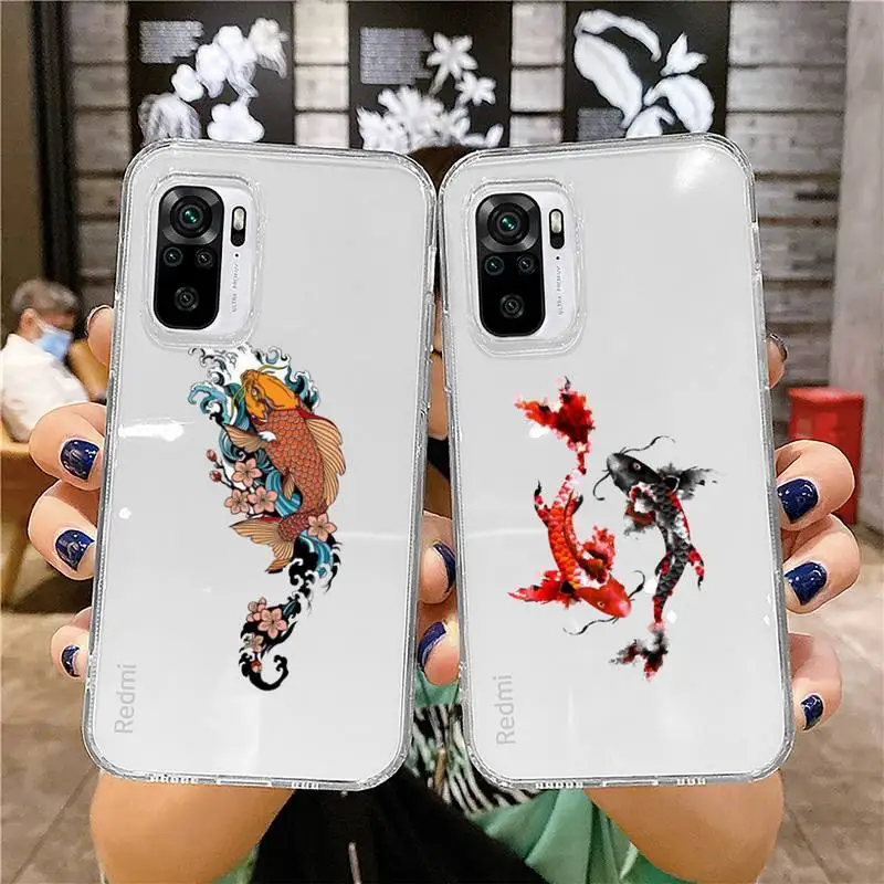 Koi Animal Fish Phone Case for xiaomi 11 redmi note 10 9 8 7 pro lite T A S 10T 9A 9S 8T pro 4G transparent coque funda
Koi Animal Fish Phone Case for xiaomi 11 redmi note 10 9 8 7 pro lite T A S 10T 9A 9S 8T pro 4G transparent coque funda